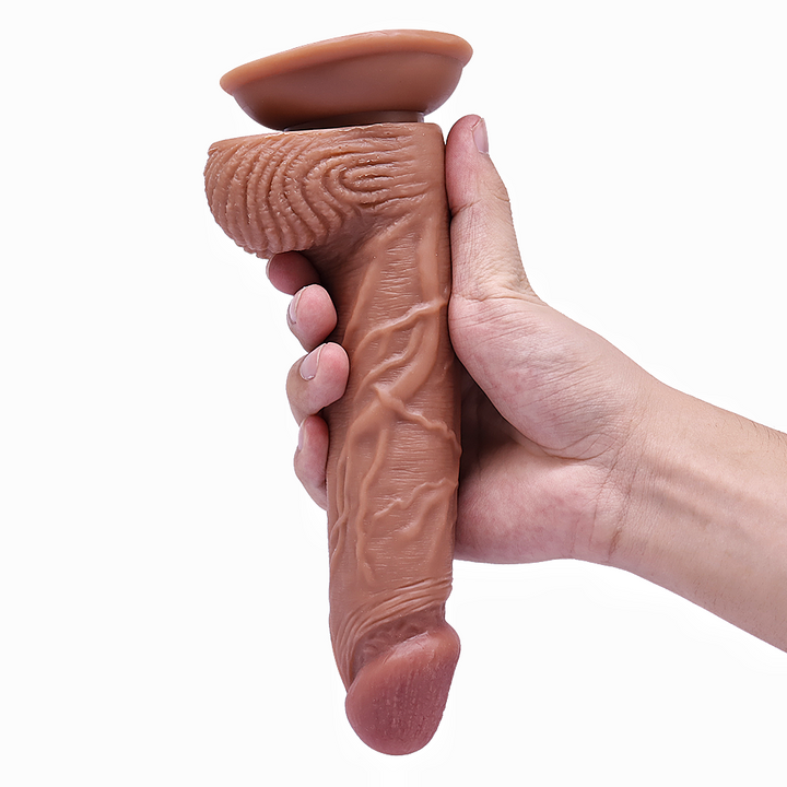 22.5cm XXL Dildo no Vibrator Sex Toy Suction Cup Penis Anal PVC 3D Veins Testicles