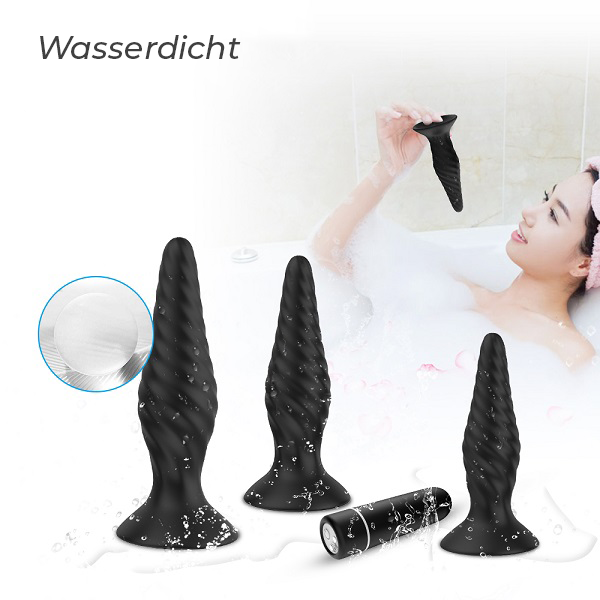 Wasserdichte, schwarze Analplugs