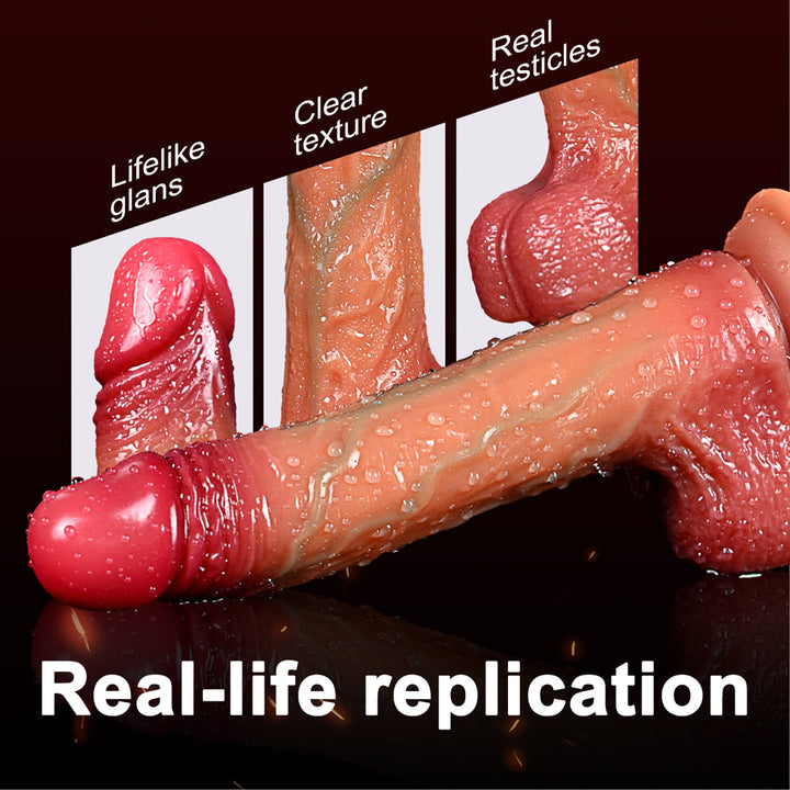 marielove Dildo Vibrator mit Heiz-, Stoß-, Rotationsfunktion & App