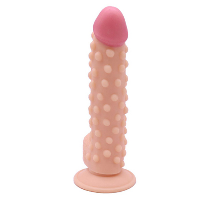 marielove realistischer 24cm Saugnapfdildo mit Hoden und Noppen