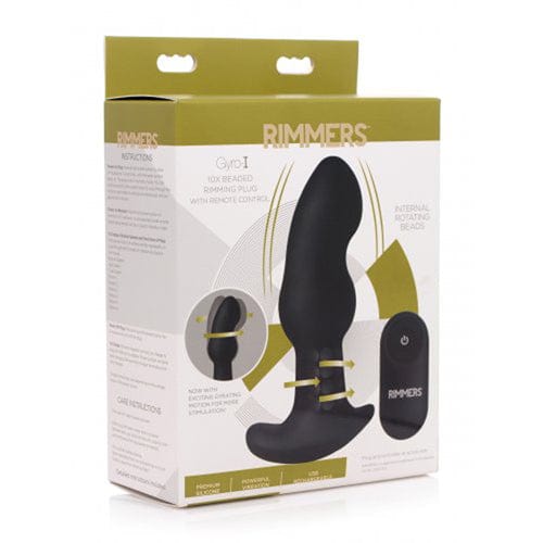 Rimmers Analplugs Rimmers Analplug Gyro I gebogener Rimming Plug mit Fernbedienung diskret bestellen bei marielove