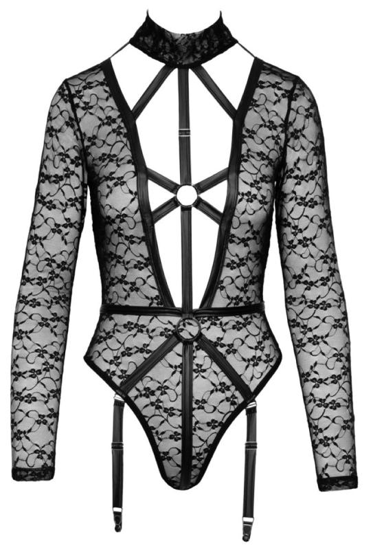 Spitzen-Bodysuit mit Strapshaltern